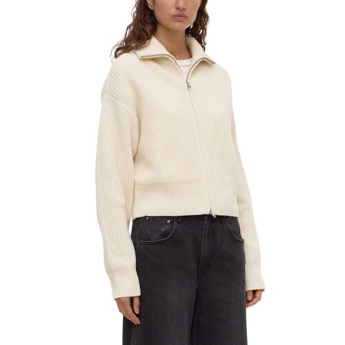 Assembly Label Kaia Wool Zip Sweater Antique White